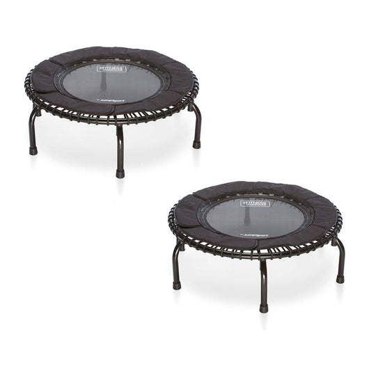 Disc-O-Bed JumpSport 250 Fitness Rebounder Mini Trampoline In Home Cardio Fitness (2 Pack) - 173133
