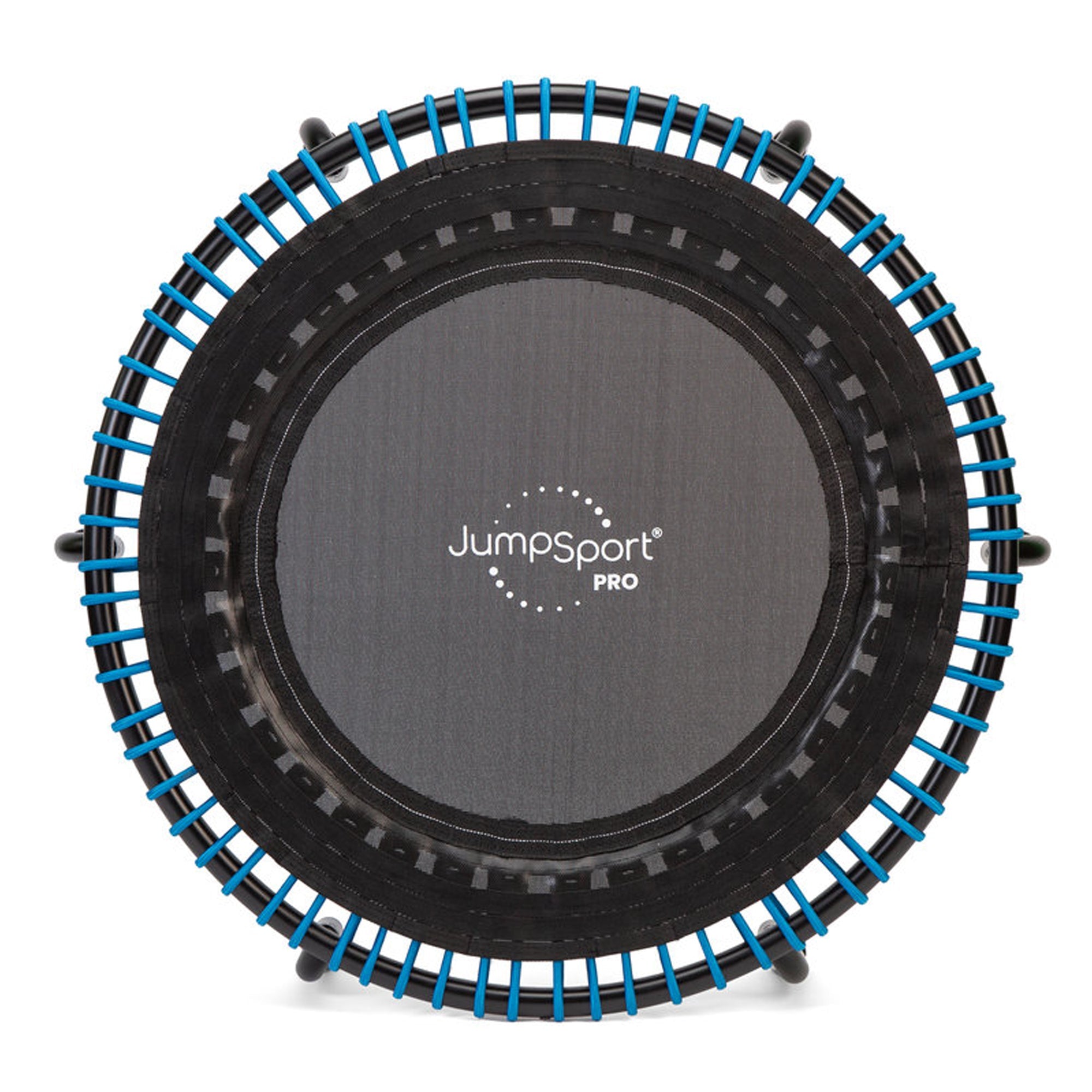 Disc-O-Bed JumpSport 350 PRO 39 Inch Fitness Trampoline with Blue EnduroLast Elastic Cords - 348950