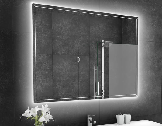Paris Mirror 48" x 36" Rectangle Athena Dual Lighted Mirror 3000K - ATHEX48363000