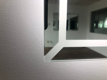 Paris Mirror 48" x 28" Rectangle Athena Dual Lighted Mirror 3000K - ATHEX48283000