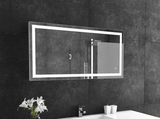 Paris Mirror 48" x 24" Rectangle Liberty Mirror With Touch/ON/OFF Dim Sensor Switch 6000K - LIBEX48246000