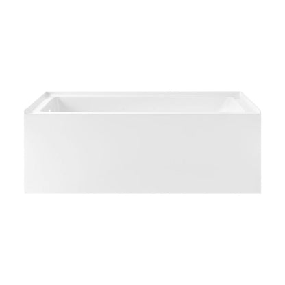 Char-Griller Voltaire 60" x 30" Left Drain Skirted Soaking Bathtub with Apron ADA Height in G - 1769834593246_440