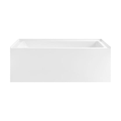 Char-Griller Voltaire 60 x 30 Skirted Left Drain Soaking Apron Bathtub in Glossy White with I - 1769844560753_314